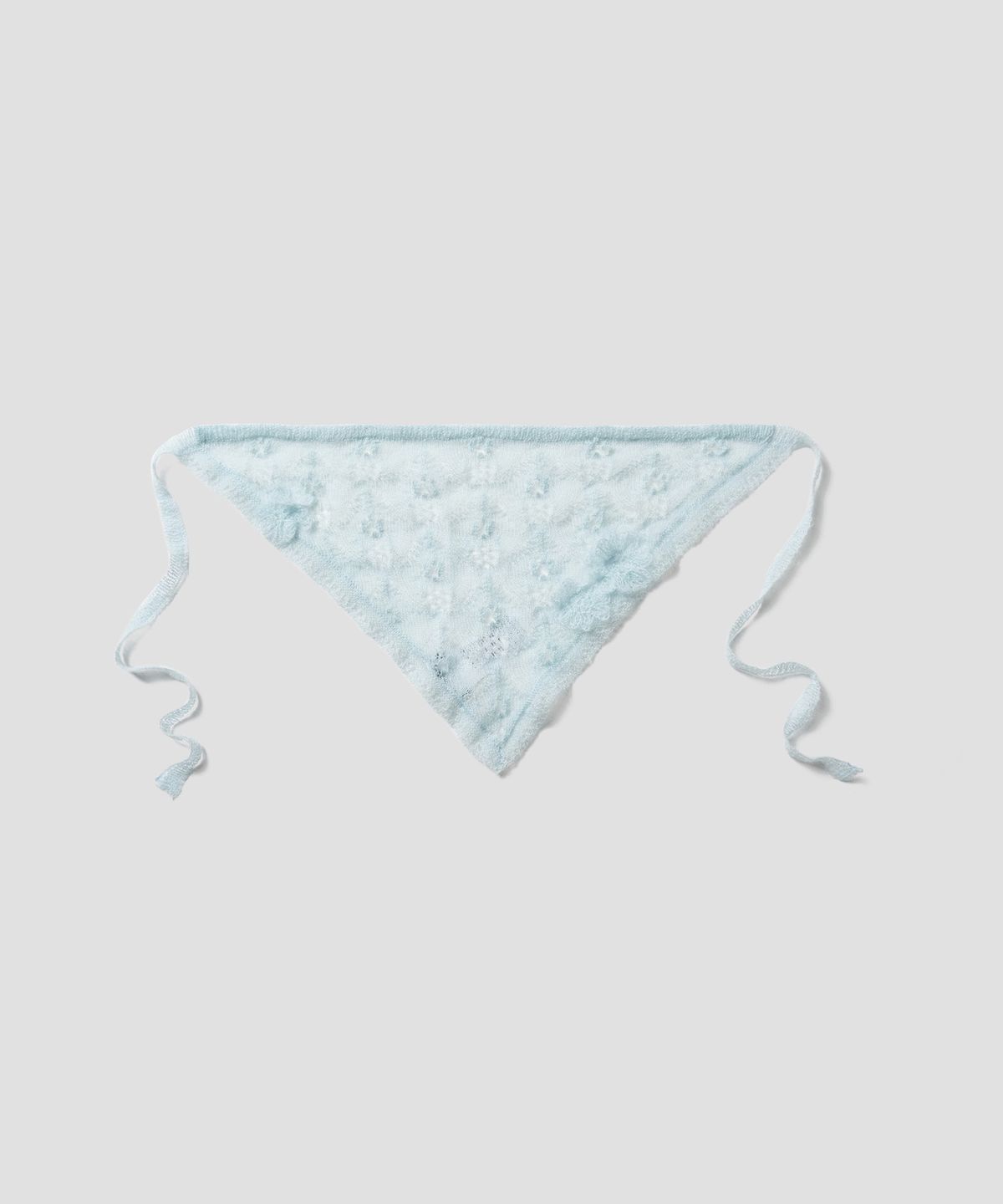 튜드먼트(TTUDEMENT) KID MOHAIR KNIT HEADSCARF LIGHT BLUE