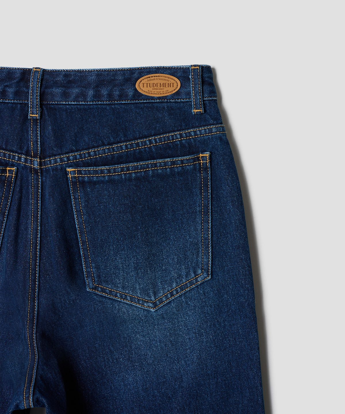 튜드먼트(TTUDEMENT) 70s WORKWEAR BRUSHED DENIM PANTS DARK BLUE