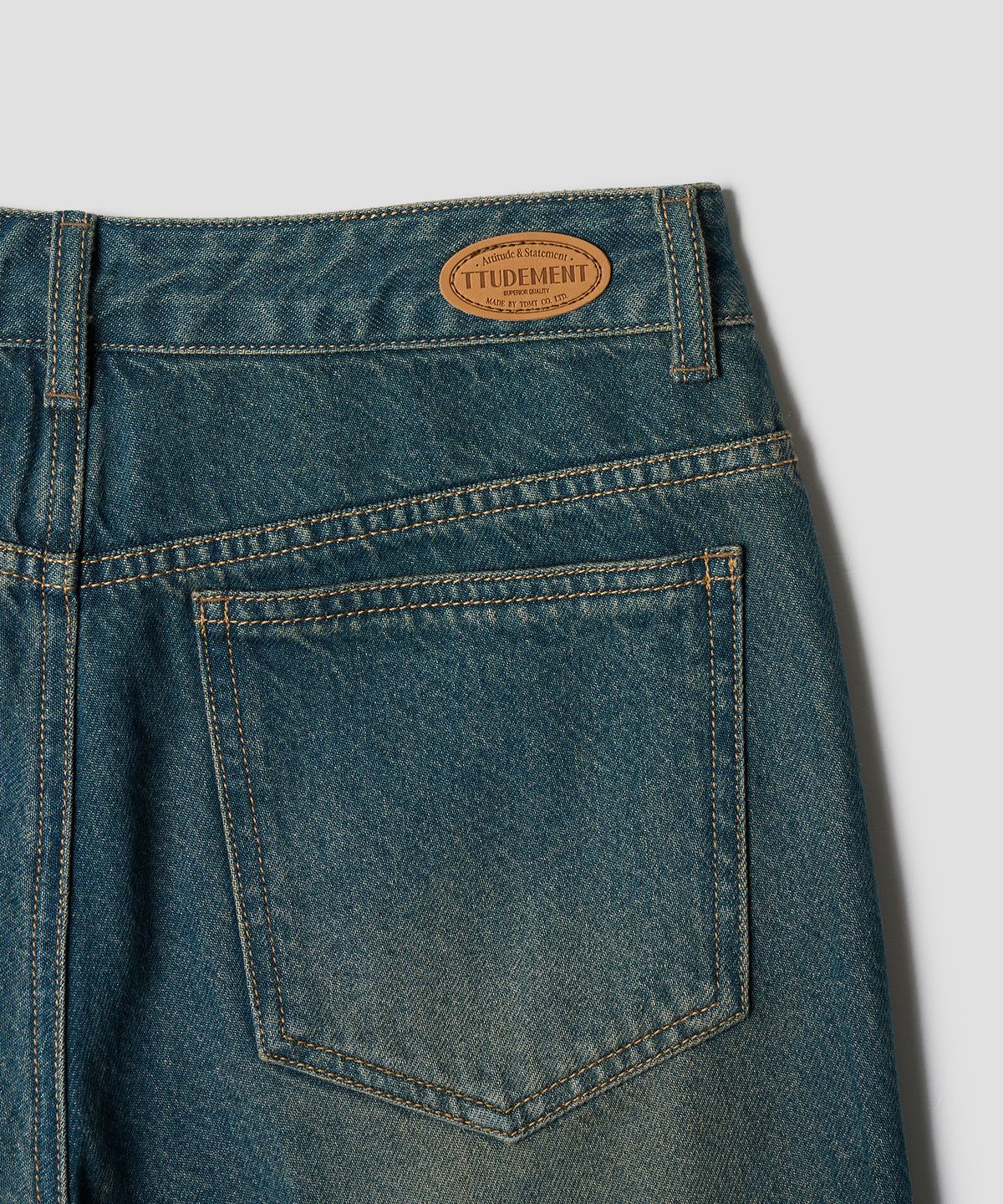 튜드먼트(TTUDEMENT) 70s WORKWEAR BRUSHED DENIM PANTS BLUE