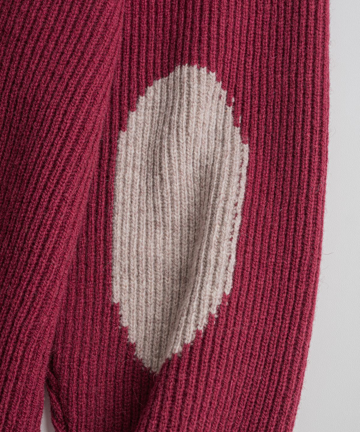 비헤비어(BEHEAVYER) DRY WOOL CREWNECK MIL KNIT wine