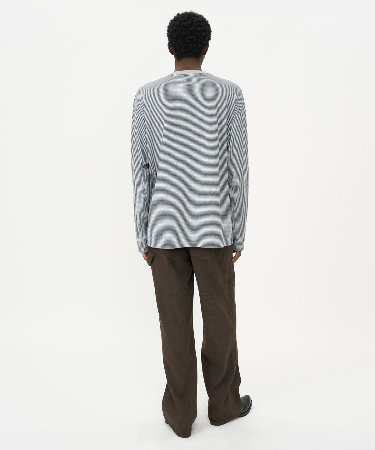 인사일런스(INSILENCE) 코드 데님 워크 팬츠 BROWN