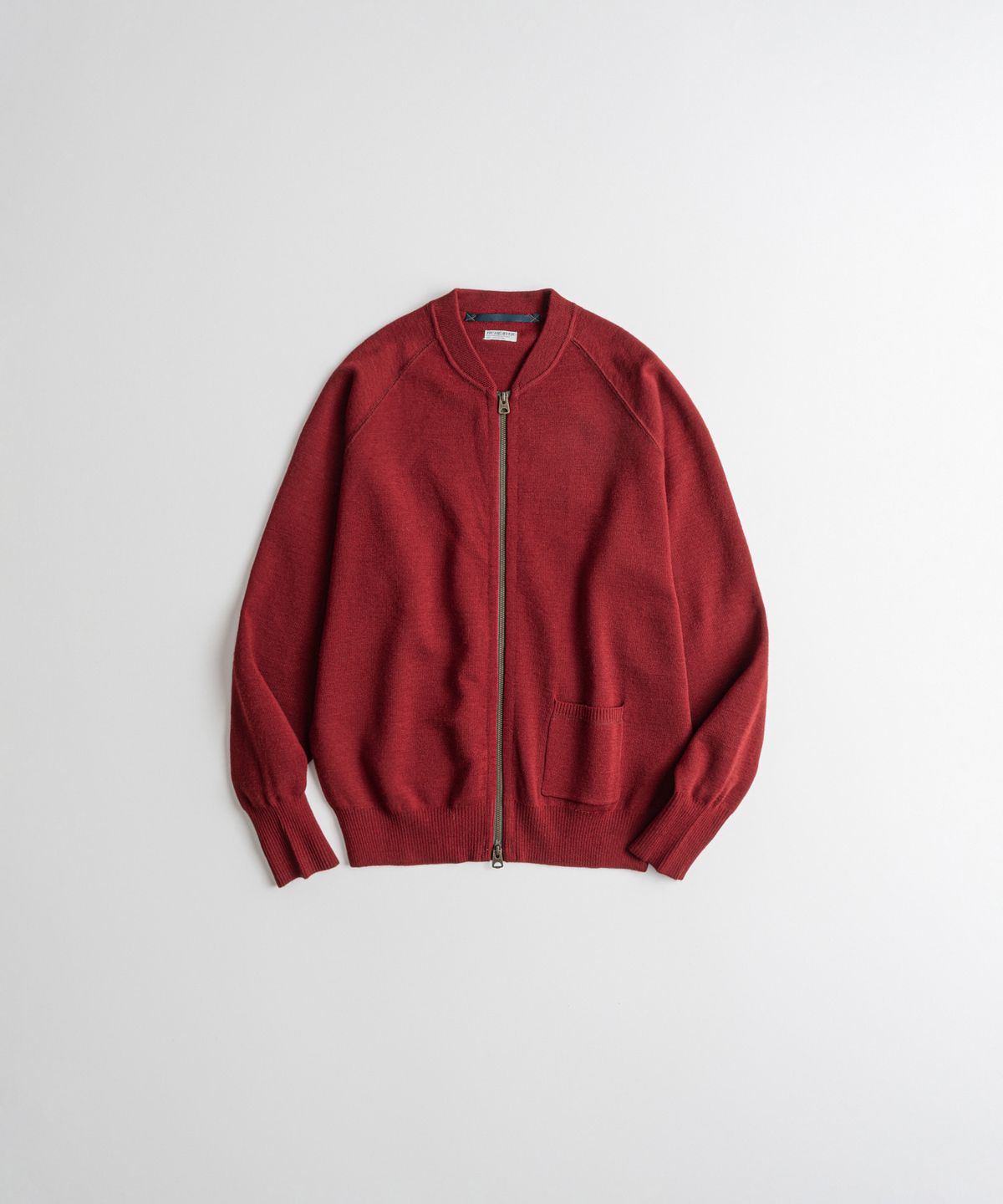 비헤비어(BEHEAVYER) C2 FULL ZIP MIL CARDIGAN vintage red