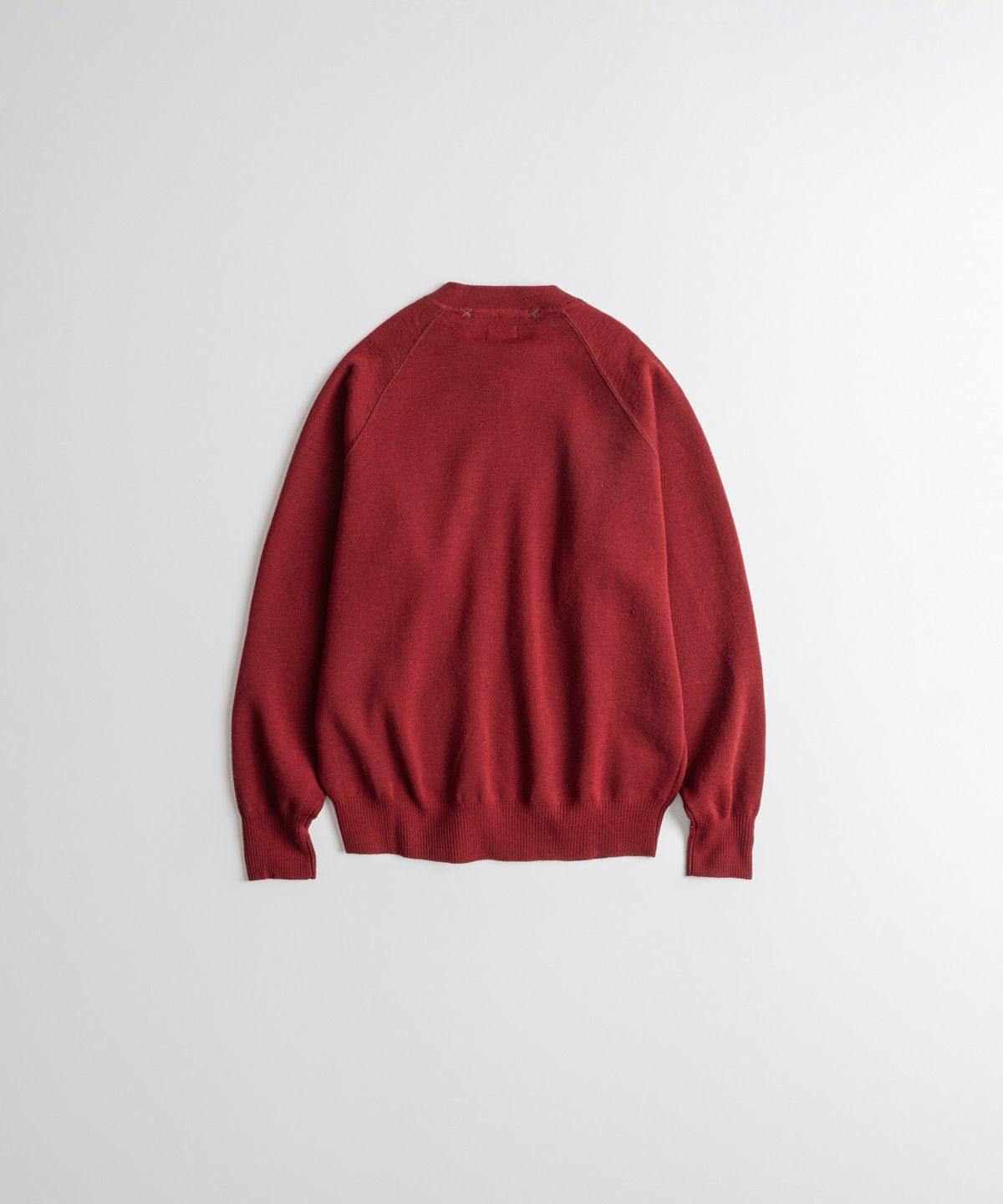 비헤비어(BEHEAVYER) C2 FULL ZIP MIL CARDIGAN vintage red
