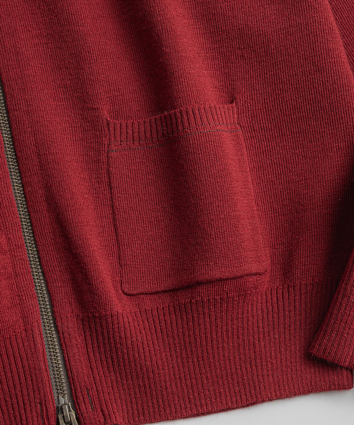비헤비어(BEHEAVYER) C2 FULL ZIP MIL CARDIGAN vintage red