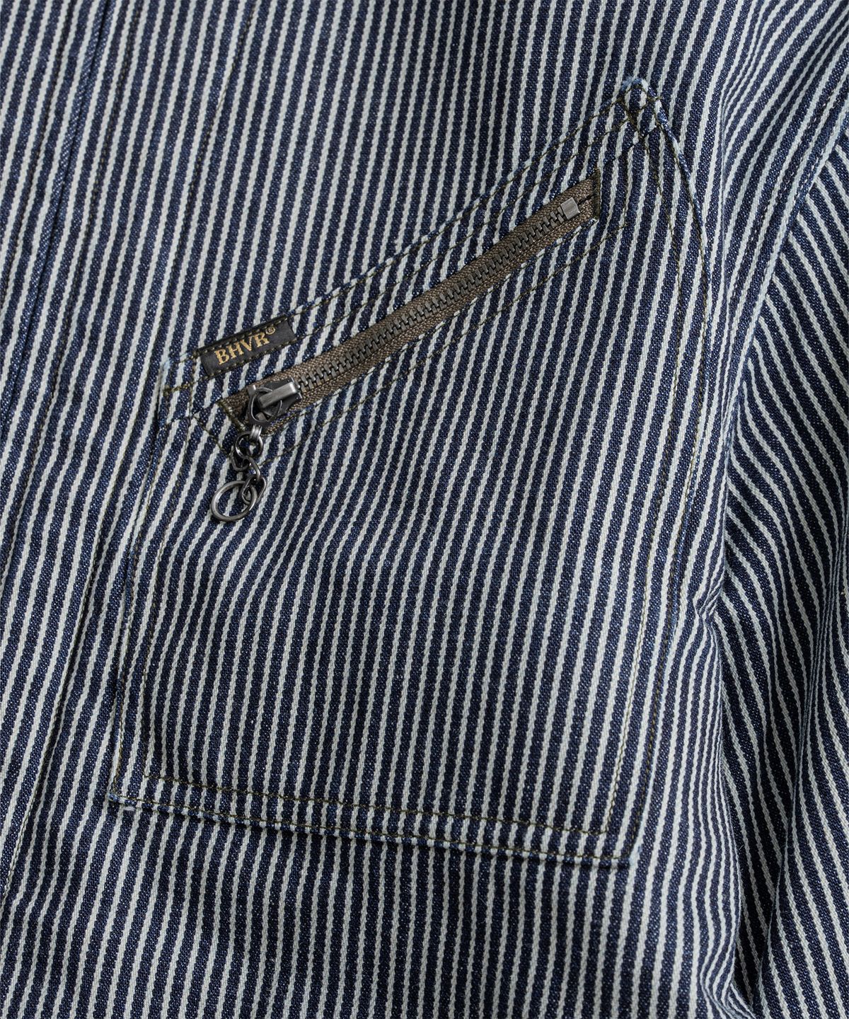 비헤비어(BEHEAVYER) WASHED LEATHER COLLAR SPORTS JACKET hickory
