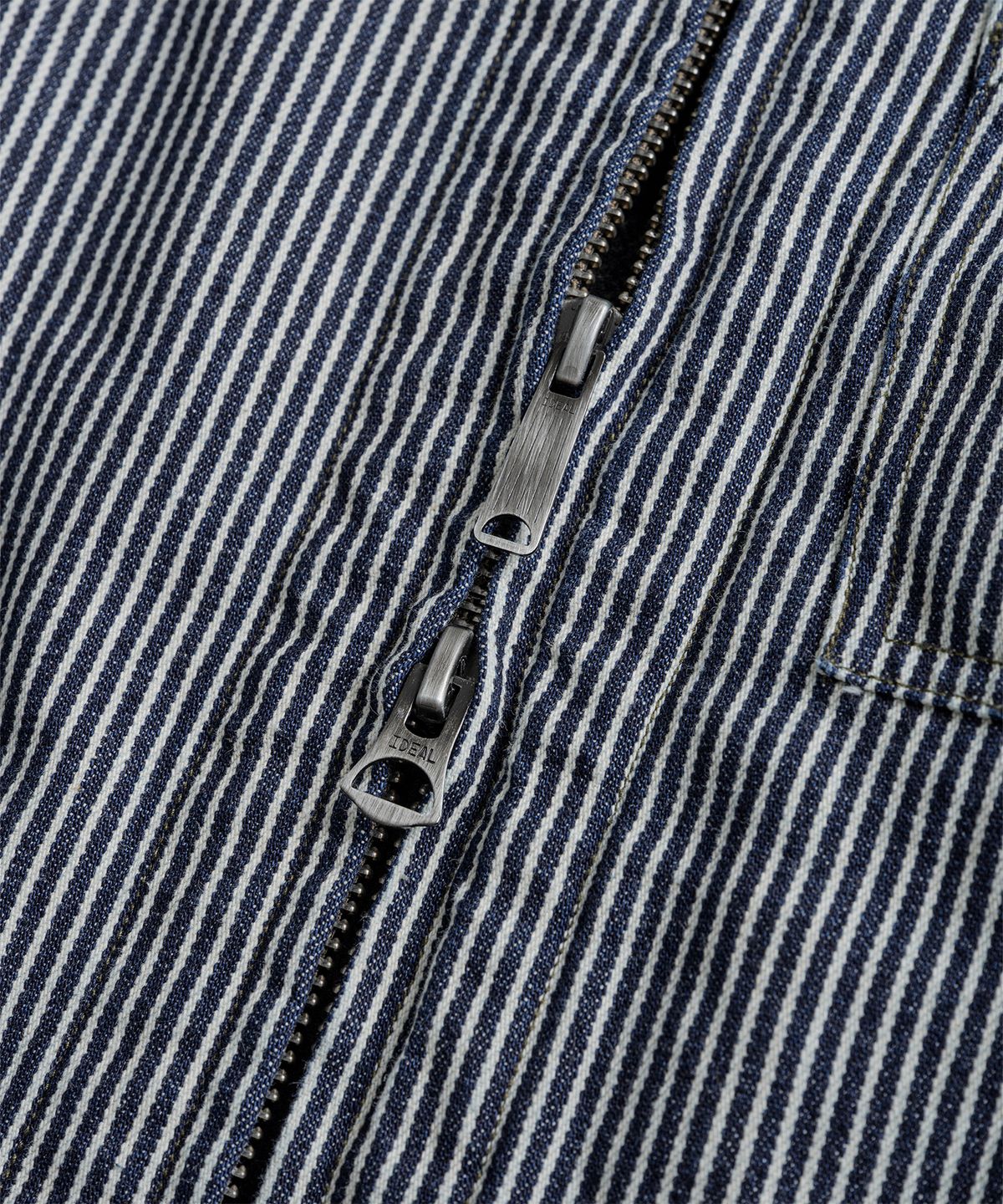 비헤비어(BEHEAVYER) WASHED LEATHER COLLAR SPORTS JACKET hickory