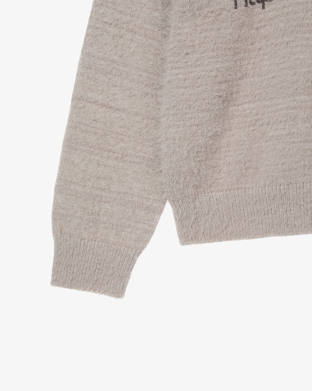 에이이에이이(AEAE) WEB LOGO KNIT PULLOVER [TAUPE]