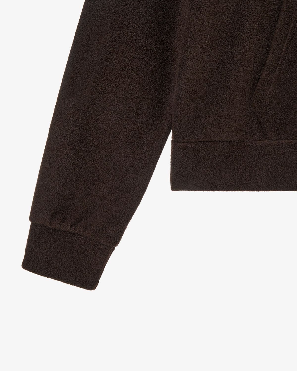 에이이에이이(AEAE) DOT SMALL LETTER FLEECE HOODIE [BROWN]