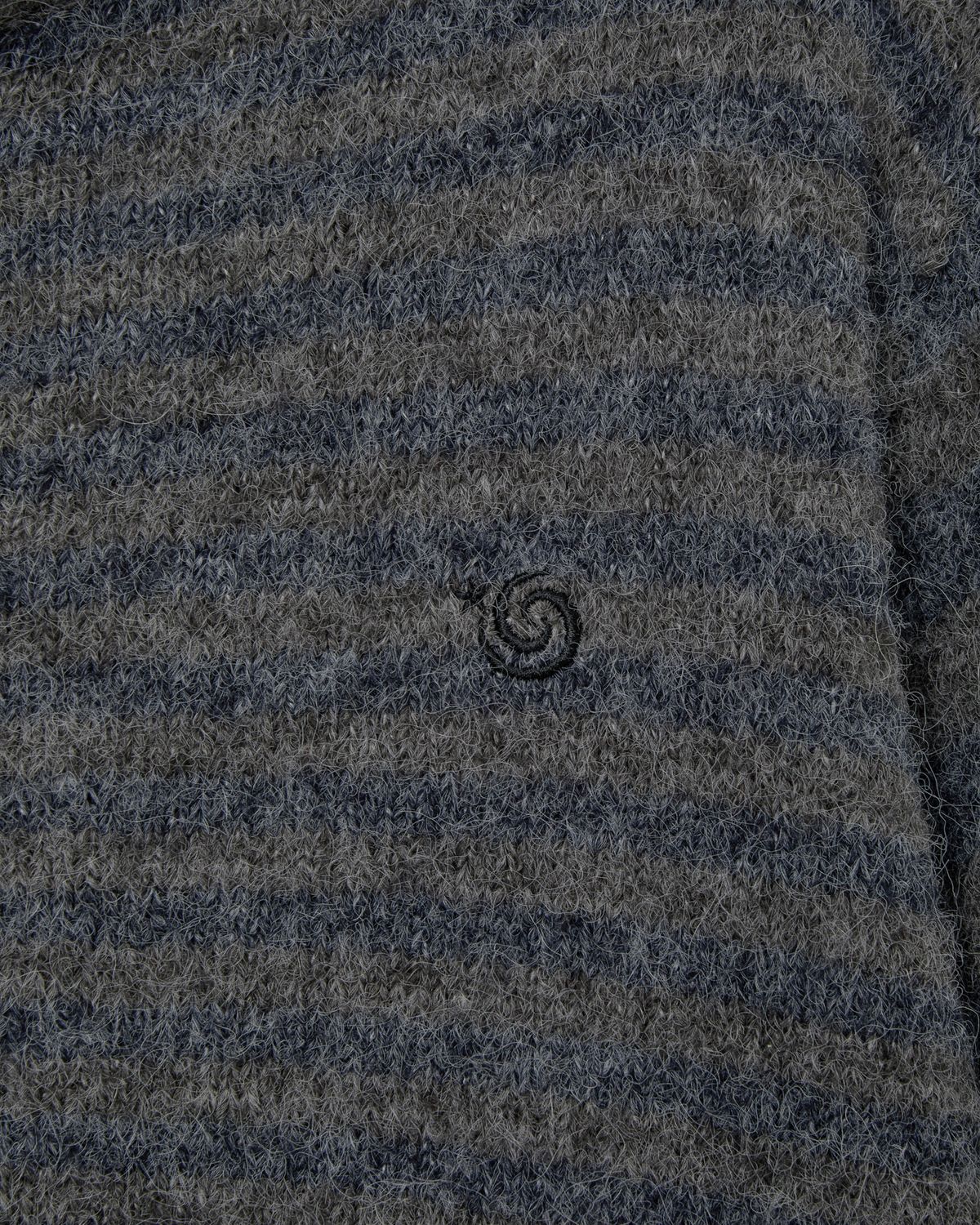 에이이에이이(AEAE) STRIPE HOOD KNIT ZIP UP [NAVY]