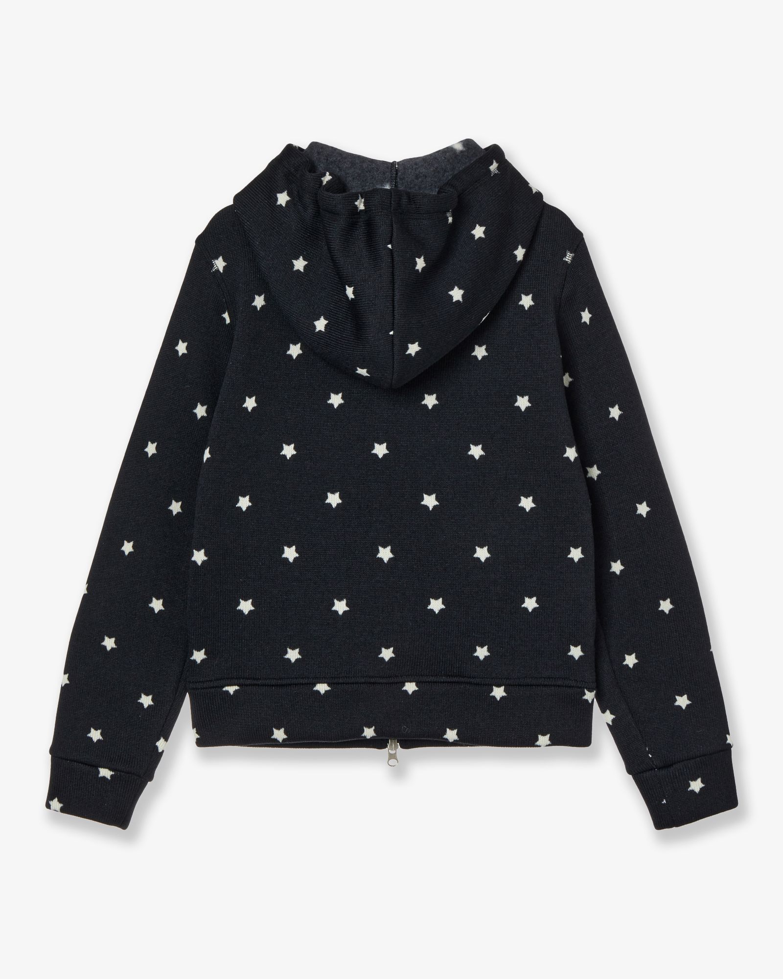 MUSINSA | AEAE STAR HIGH NECK ZIP UP [BLACK]