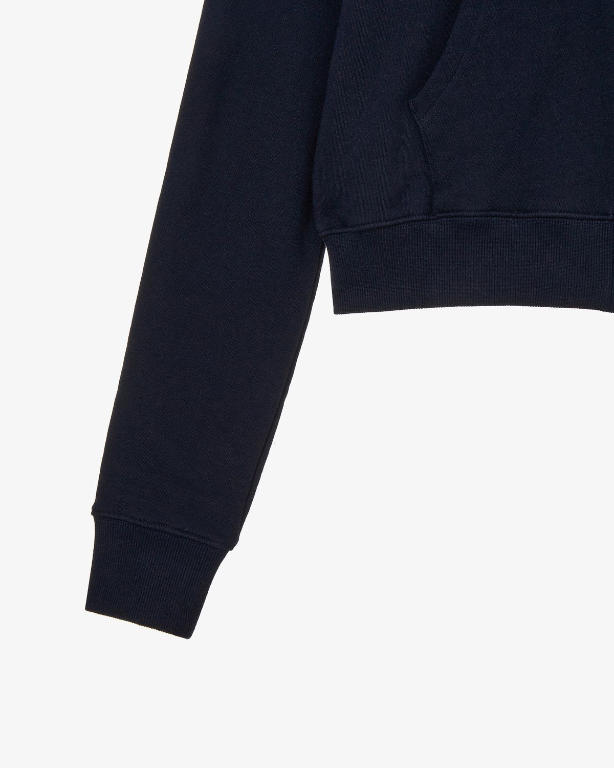 에이이에이이(AEAE) DOT SMALL LETTER CROP HOOD ZIP UP [NAVY]