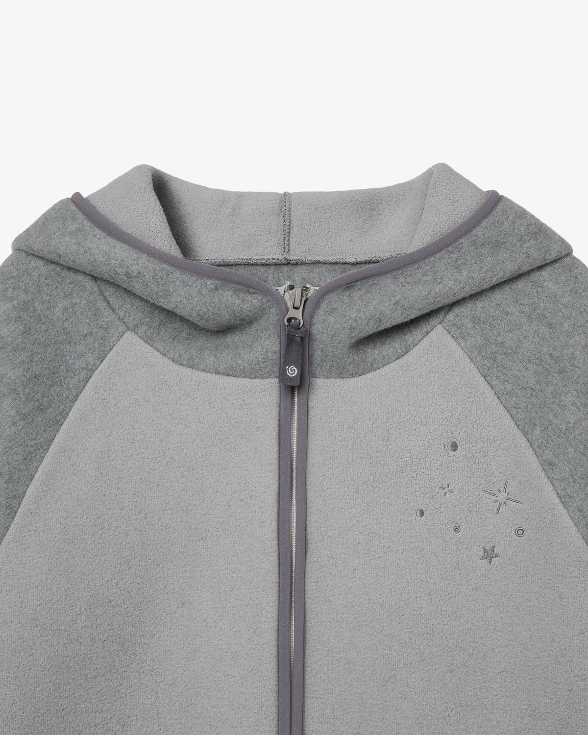 에이이에이이(AEAE) STELLA FLEECE ZIP UP HOODIE [GREY]