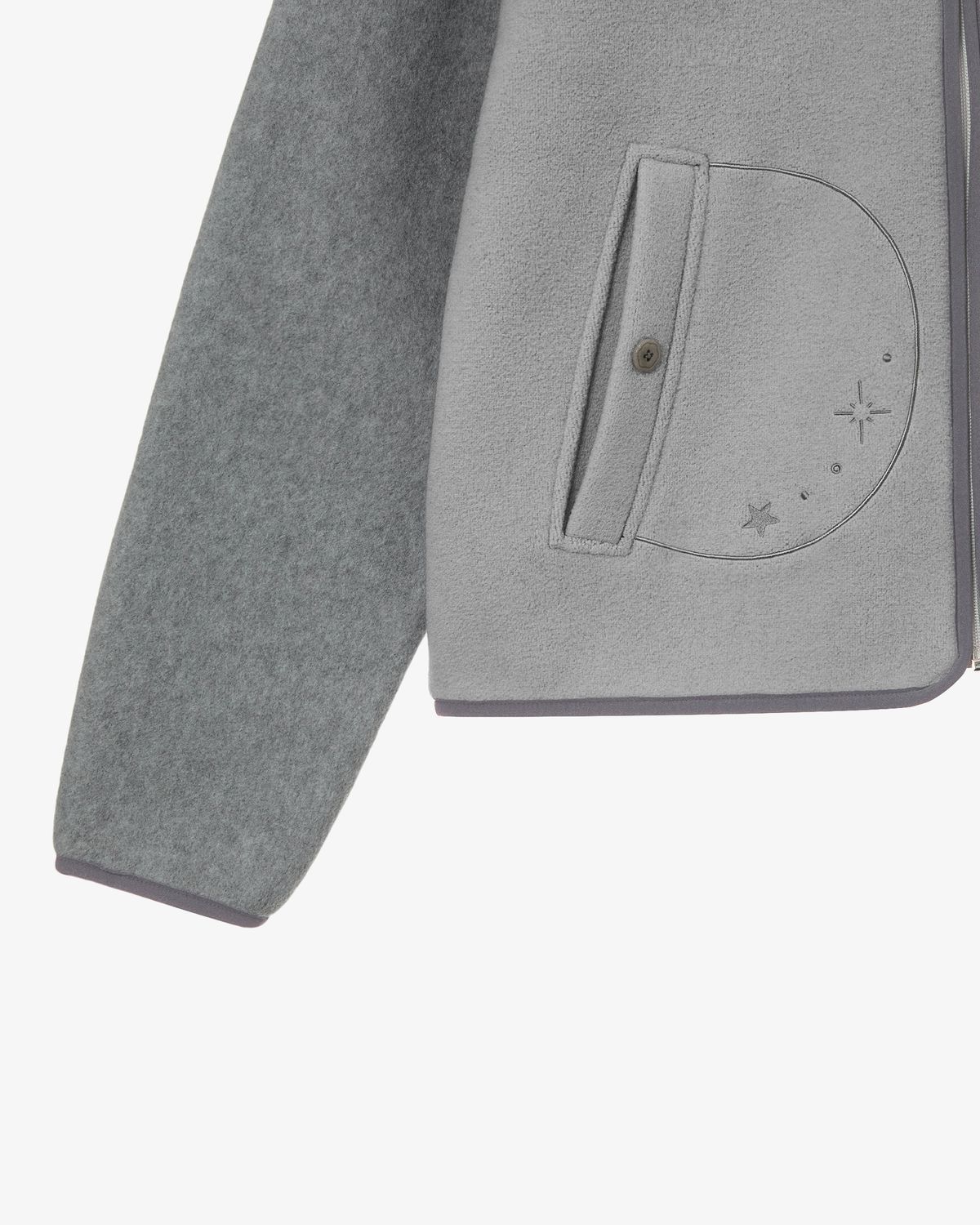 에이이에이이(AEAE) STELLA FLEECE ZIP UP HOODIE [GREY]