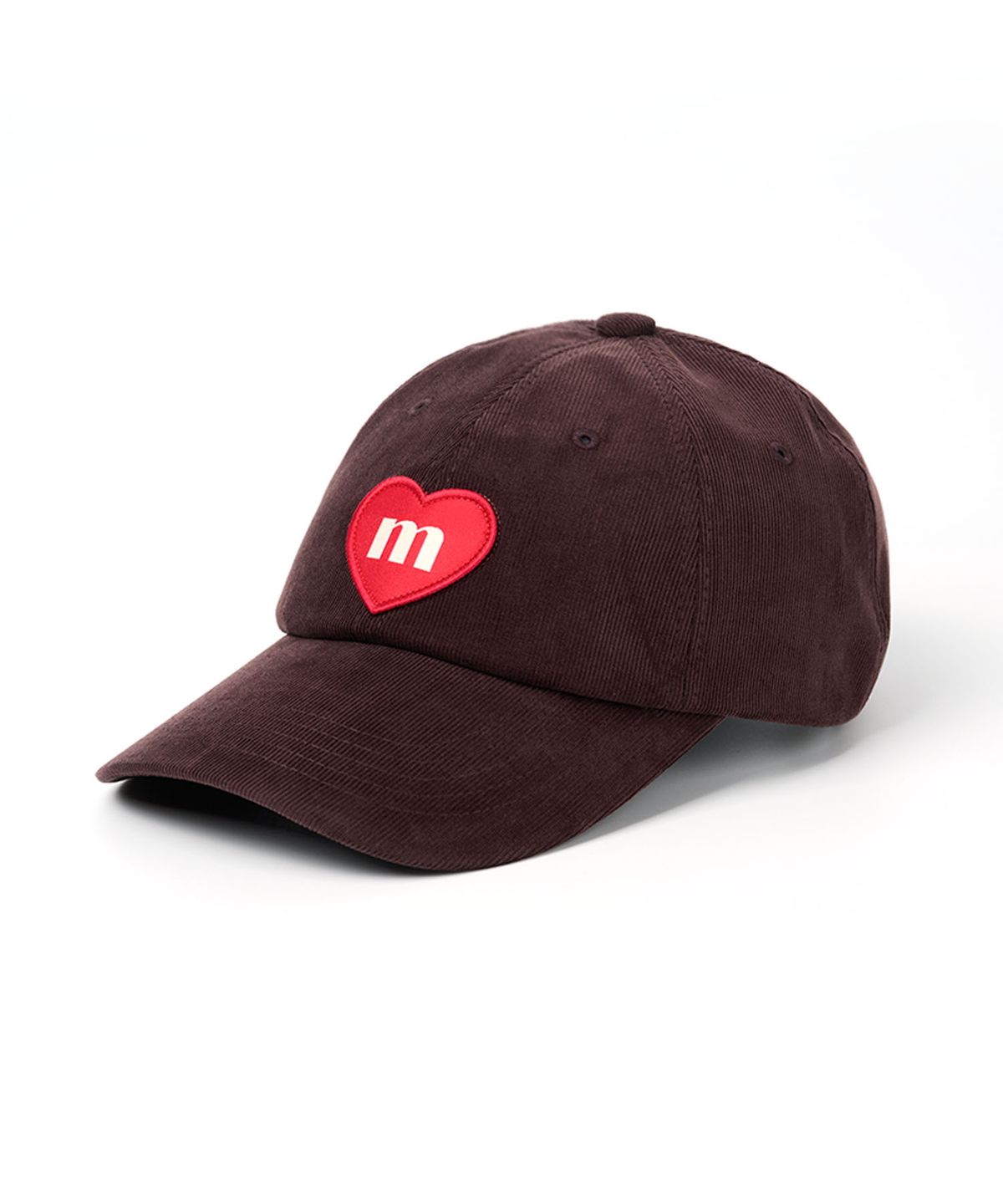마크니(MACNI) CORDUROY HEART DEEP BALL CAP BROWN
