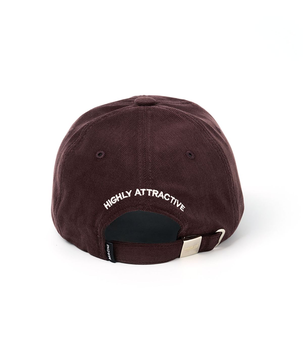 마크니(MACNI) CORDUROY HEART DEEP BALL CAP BROWN