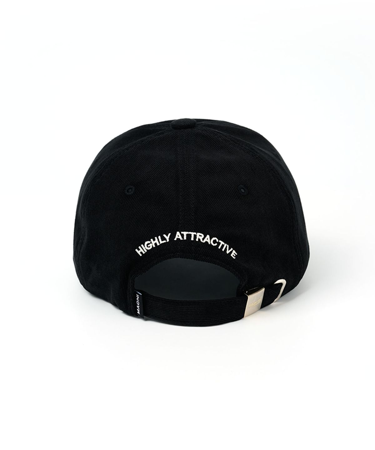 마크니(MACNI) CORDUROY HEART DEEP BALL CAP BLACK