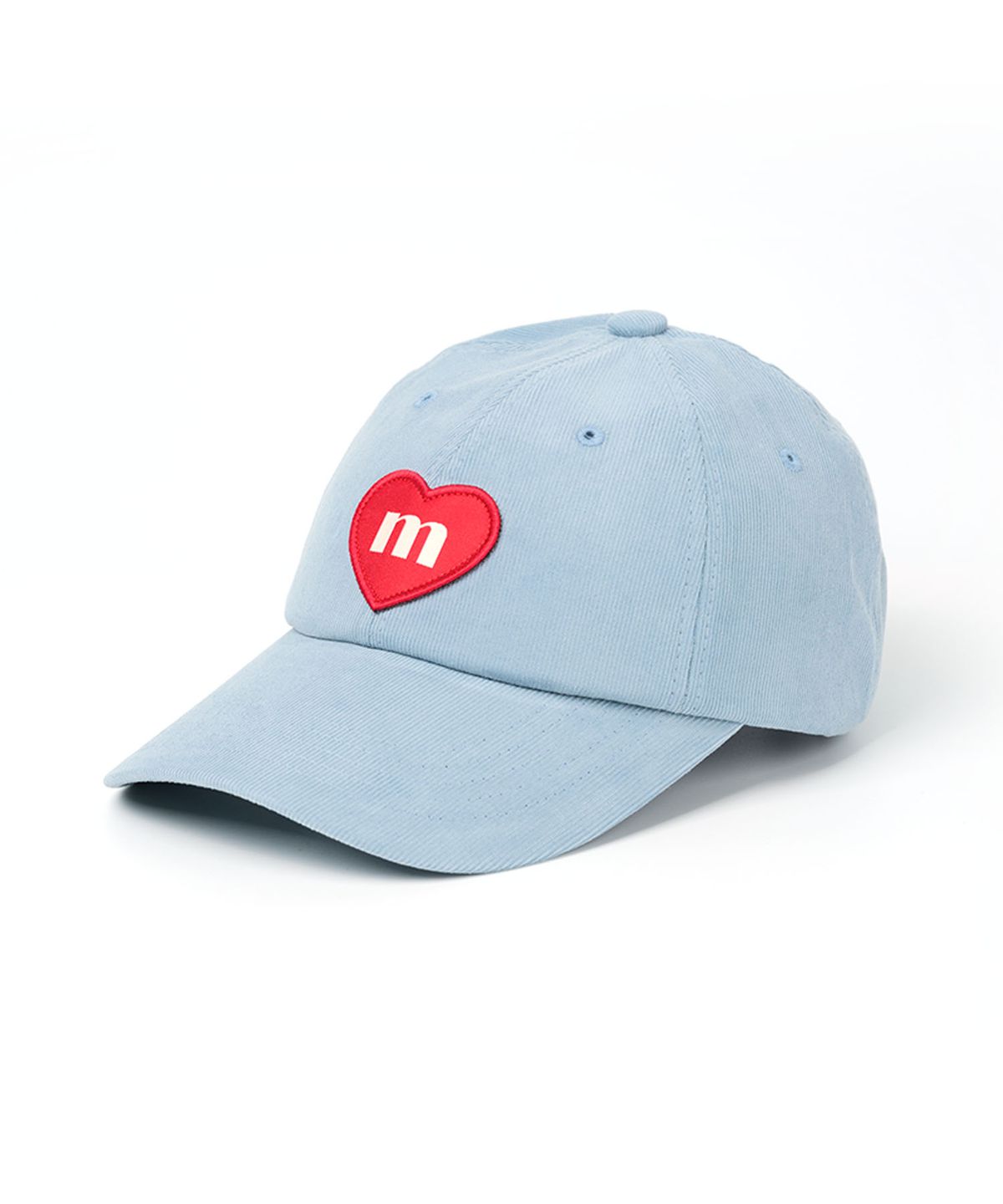 마크니(MACNI) CORDUROY HEART DEEP BALL CAP SKY BLUE