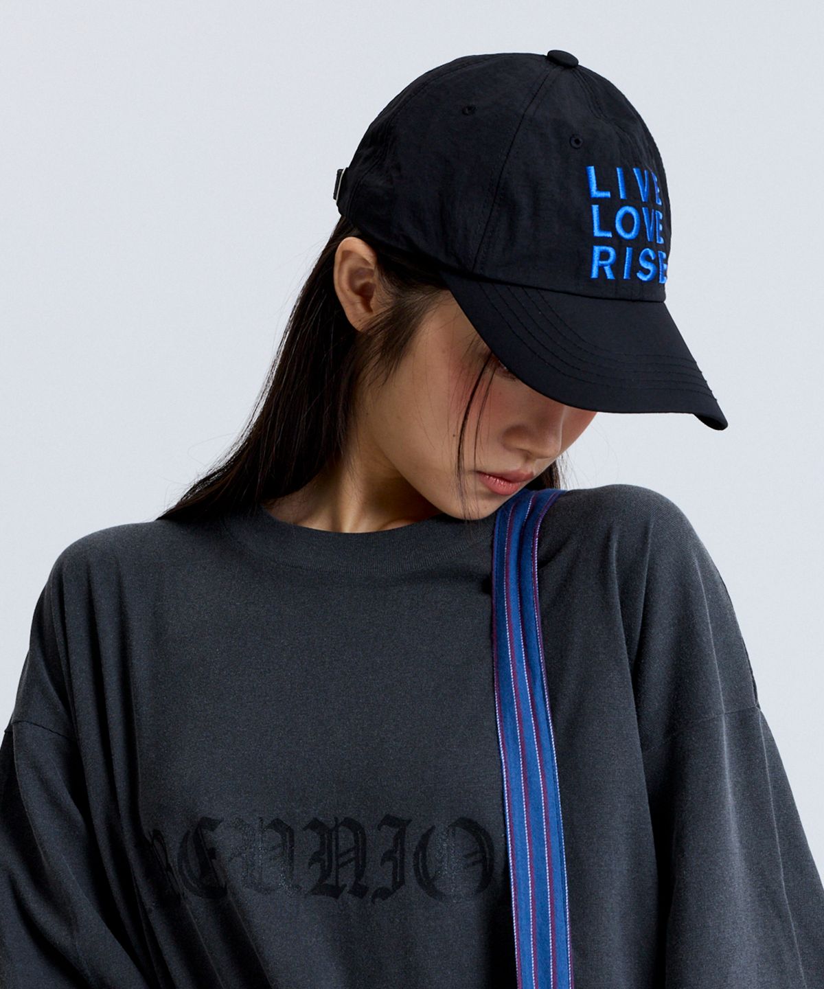마크니(MACNI) NYLON LLR DEEP BALL CAP BLACK