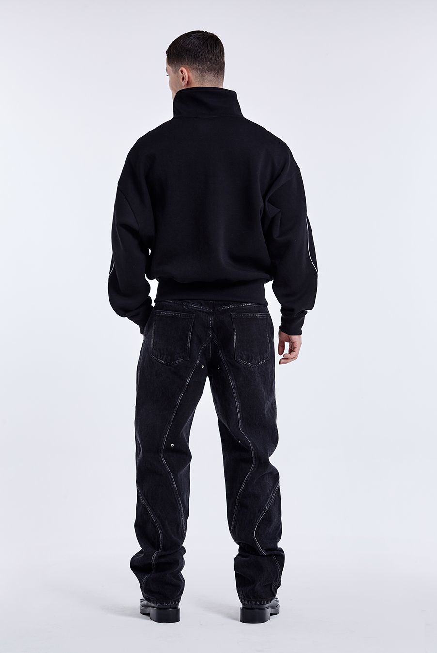 51PERCENT TUNNEL LINING TROUSER 51パーセント MUSINSA | 51PERCENT TUNNEL LINING TROUSER (DENIM) - Washed Black