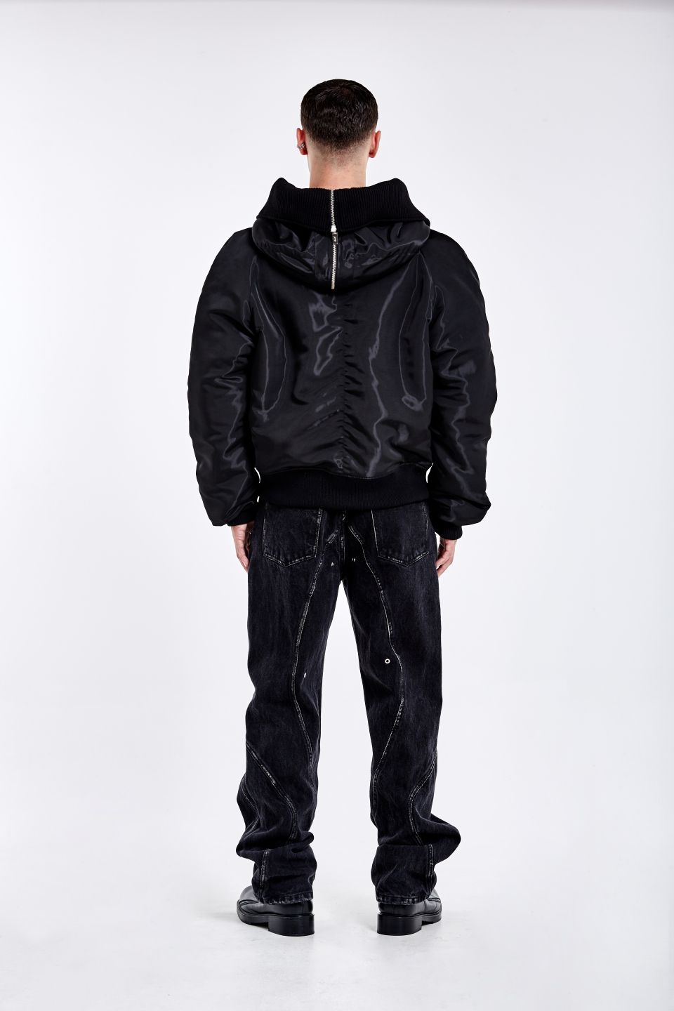 MUSINSA | 51PERCENT TUNNEL LINING TROUSER (DENIM) - Washed Black