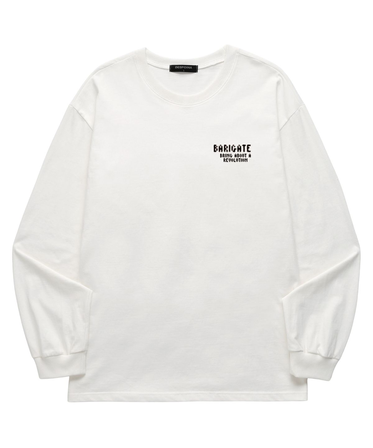 바리게이트(BARIGATE) Spotted Logo 롱슬리브 (BLS034) 화이트