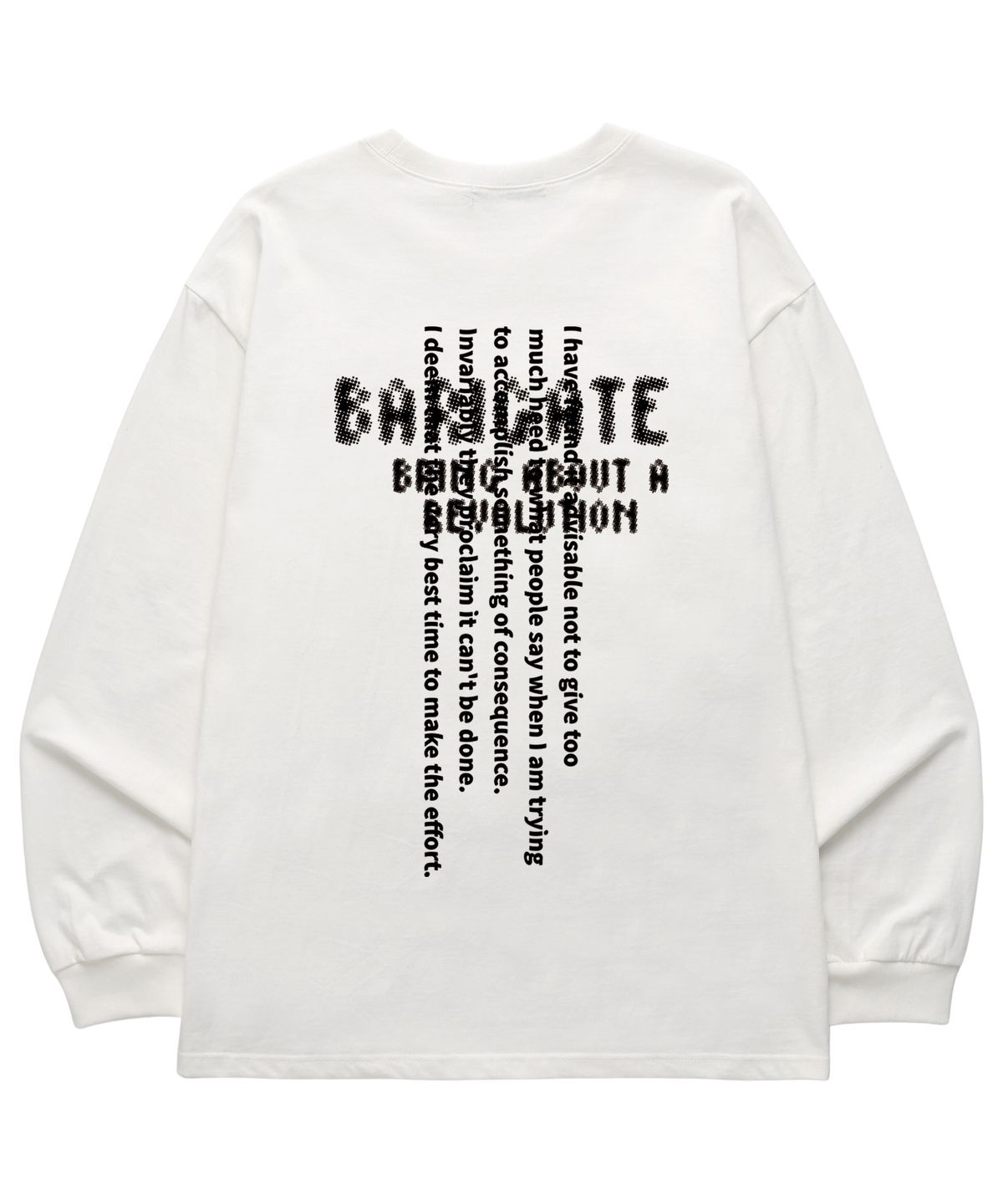 바리게이트(BARIGATE) Spotted Logo 롱슬리브 (BLS034) 화이트