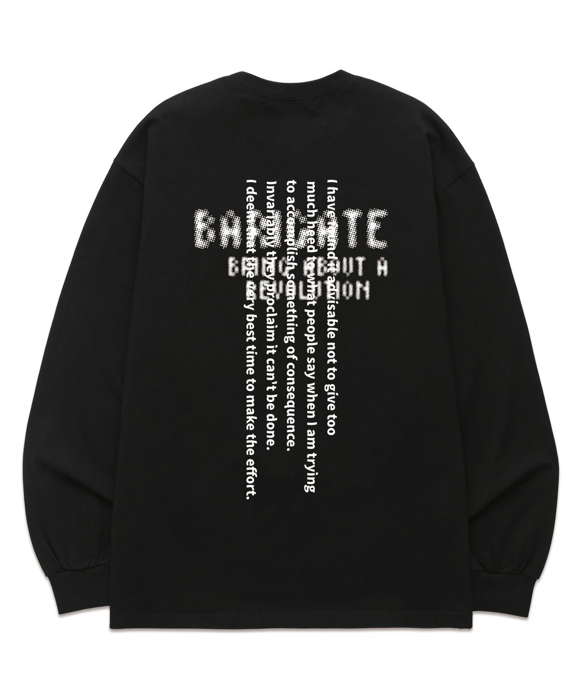 바리게이트(BARIGATE) Spotted Logo 롱슬리브 (BLS034) 블랙