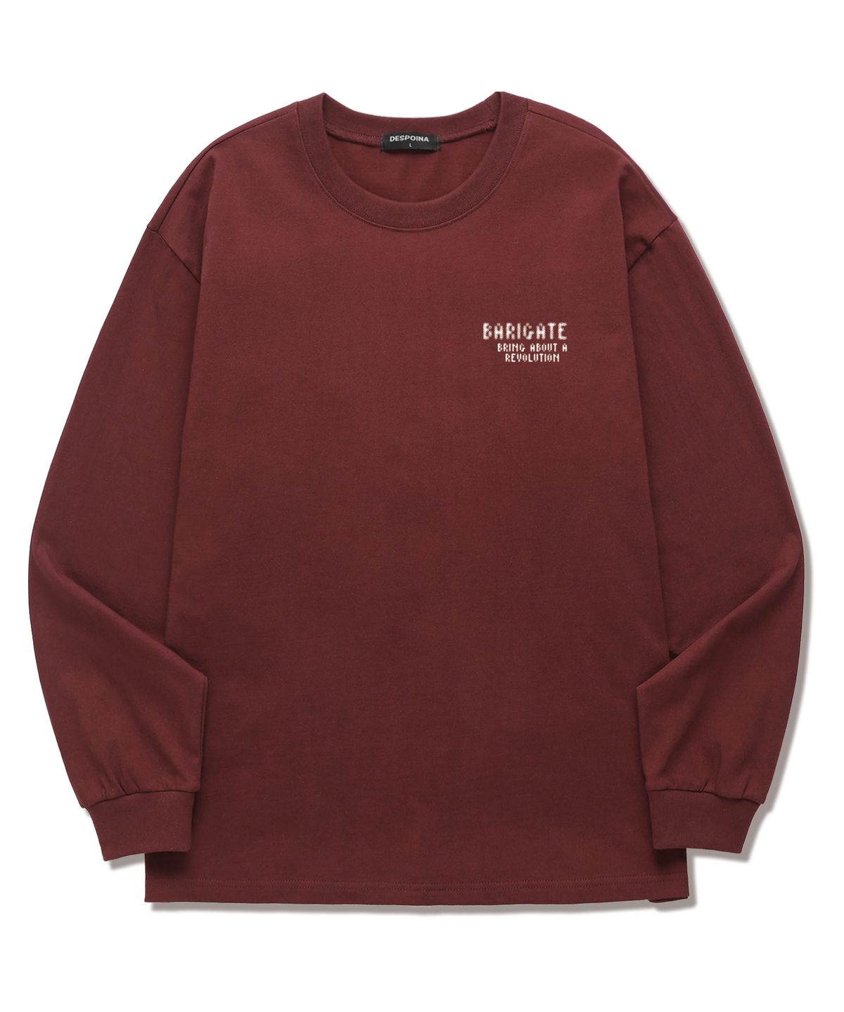 바리게이트(BARIGATE) Spotted Logo 롱슬리브 (BLS034) 버건디