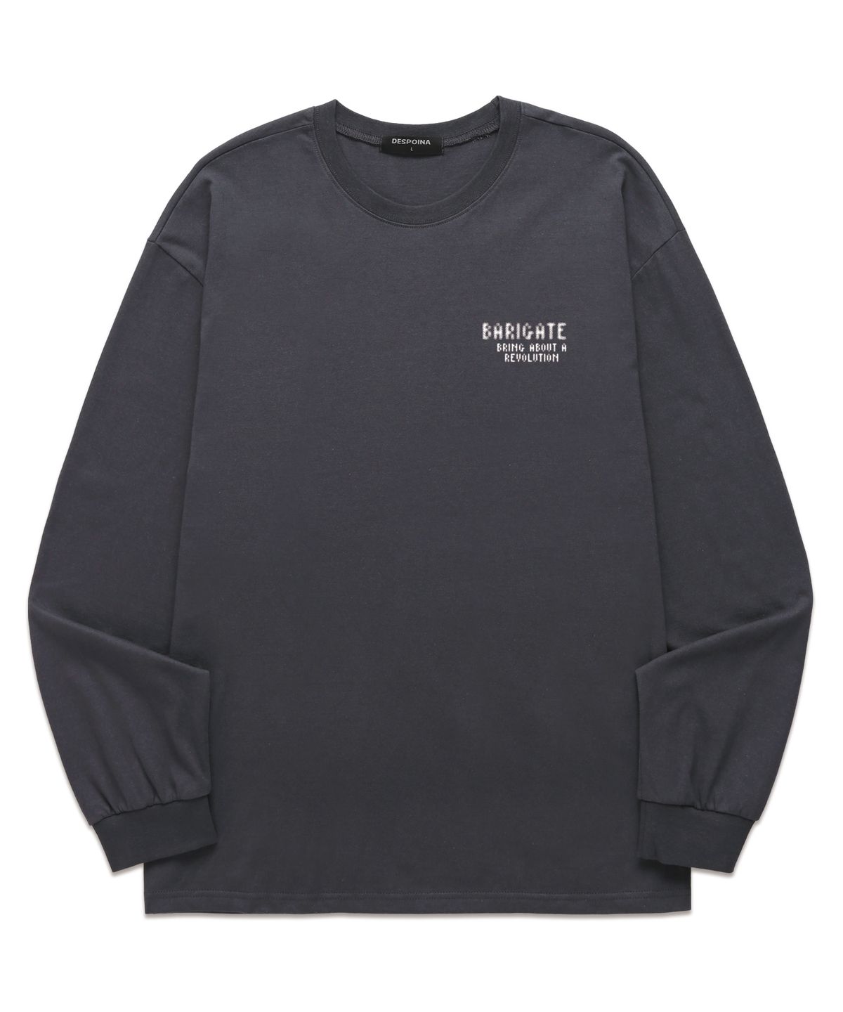 바리게이트(BARIGATE) Spotted Logo 롱슬리브 (BLS034) 차콜