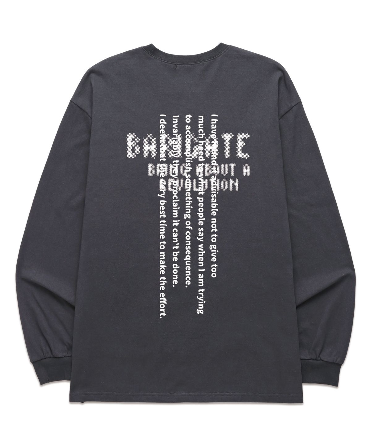 바리게이트(BARIGATE) Spotted Logo 롱슬리브 (BLS034) 차콜