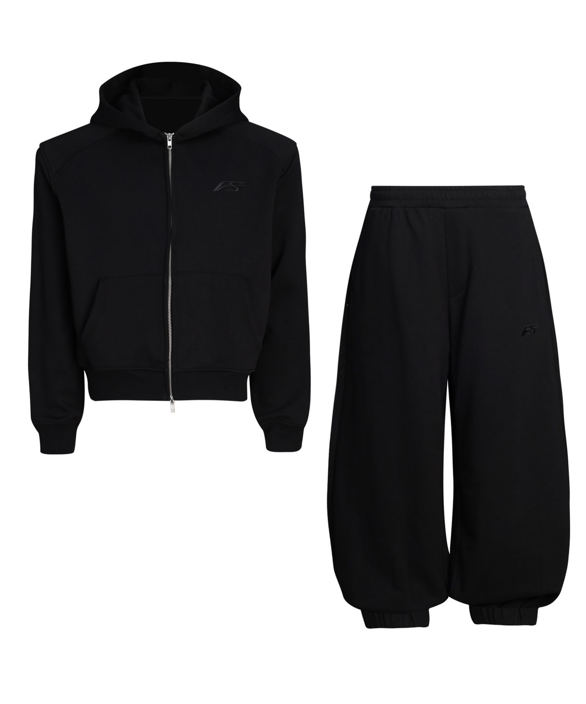 포스센스티브(FORCESENSITIVE) FORCE SWEAT SET UP BK