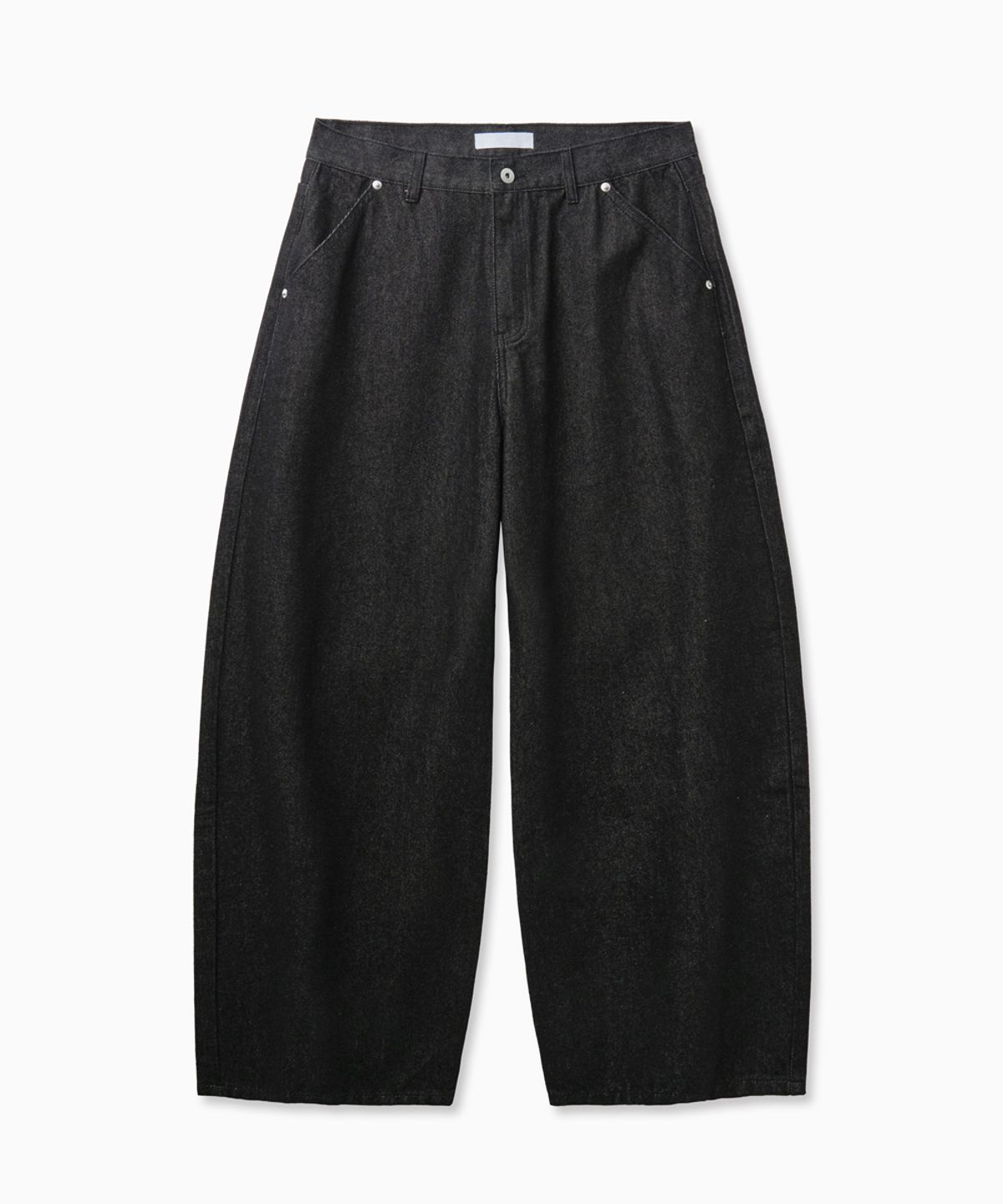 노페이머스(NOFAMOUS) Non-Fade Wide Balloon Jeans (Black)