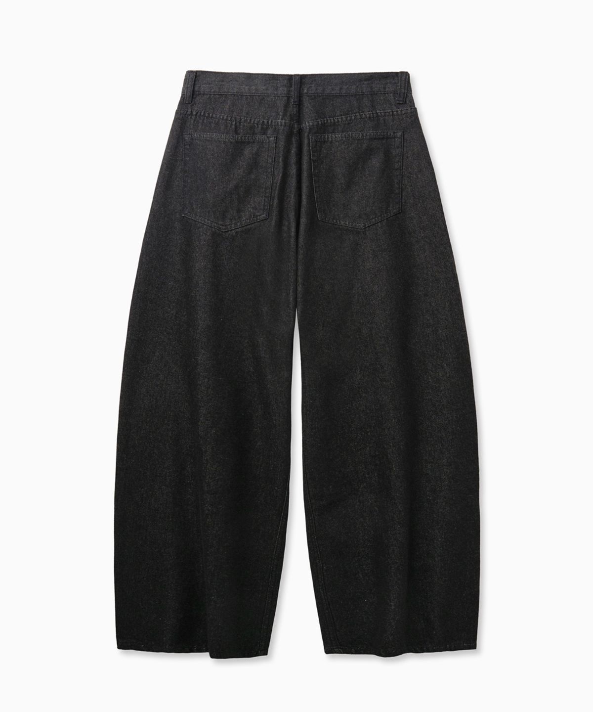 노페이머스(NOFAMOUS) Non-Fade Wide Balloon Jeans (Black)