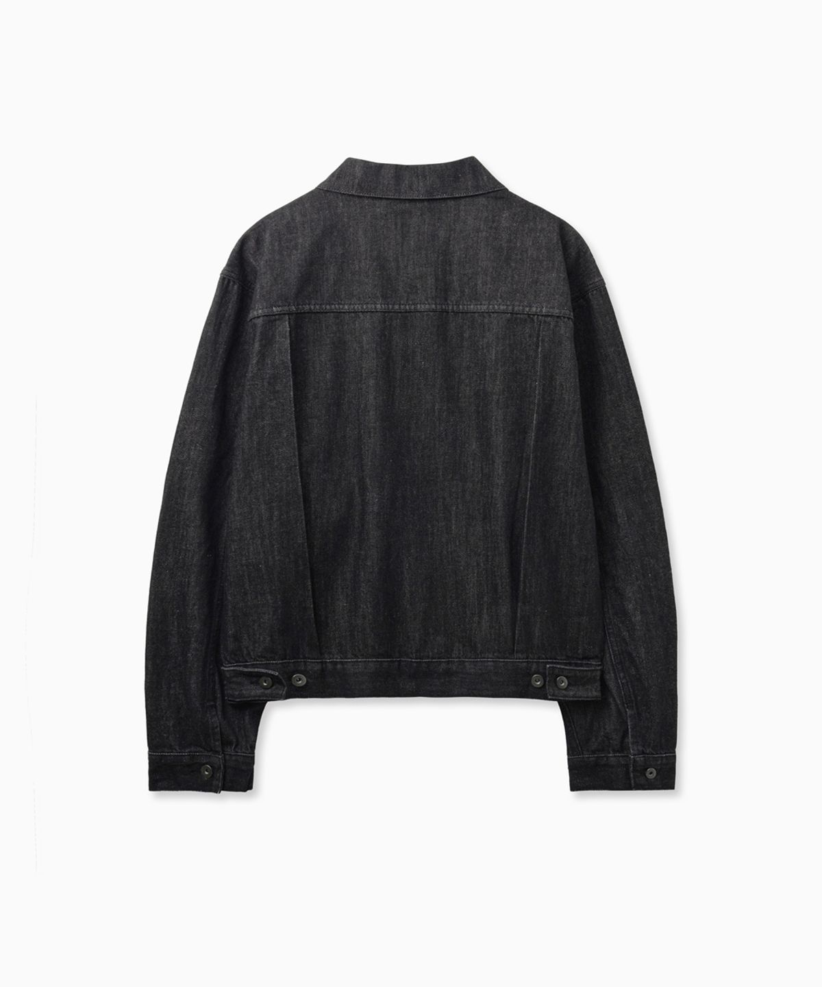 노페이머스(NOFAMOUS) Washed Pocket Denim Jacket (Black)