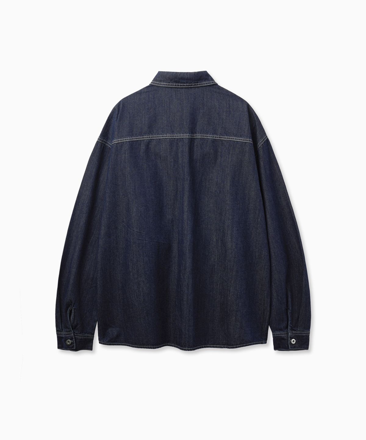 노페이머스(NOFAMOUS) Carpenter Pocket Denim Shirts (Blue)
