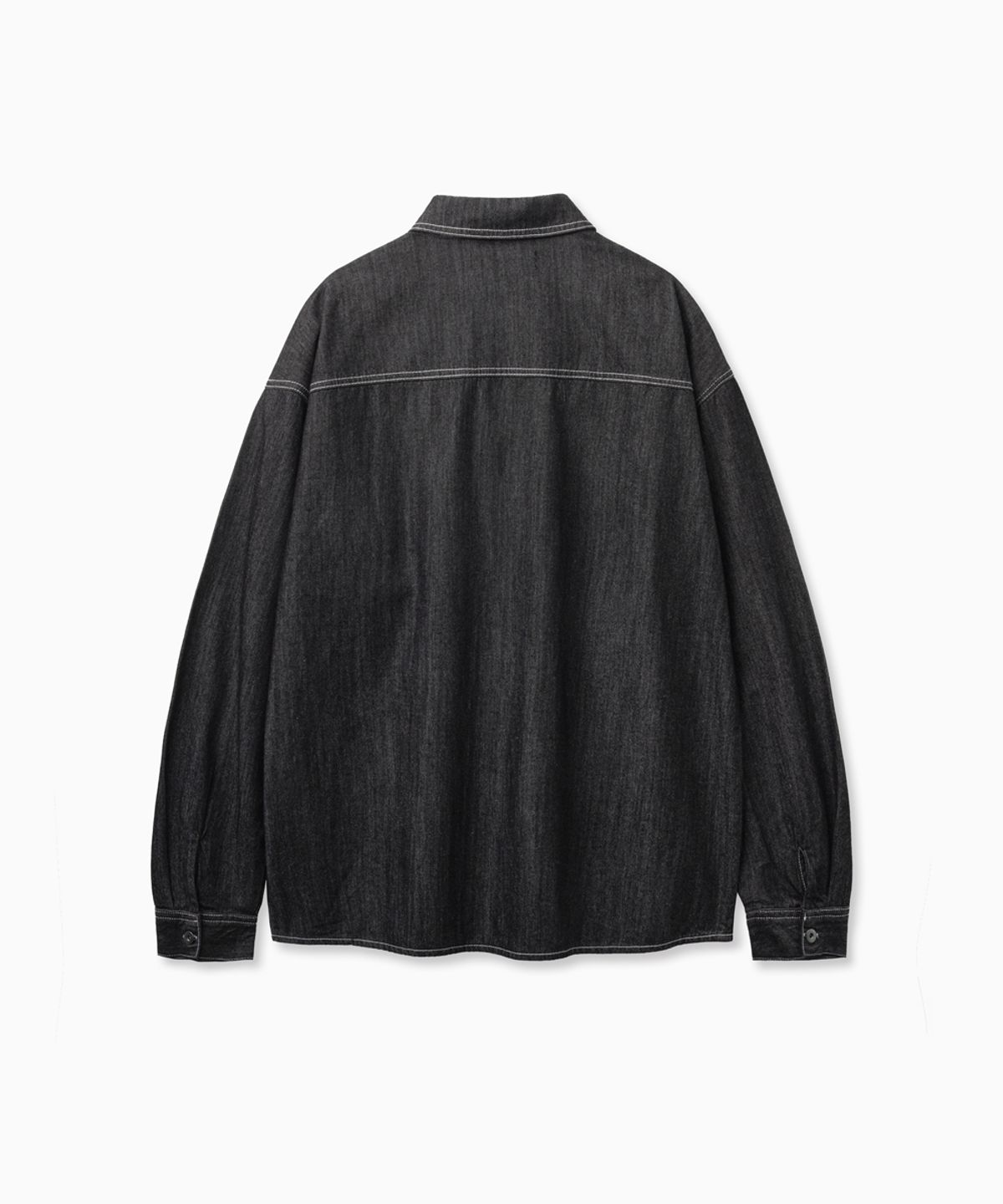 노페이머스(NOFAMOUS) Carpenter Pocket Denim Shirts (Black)