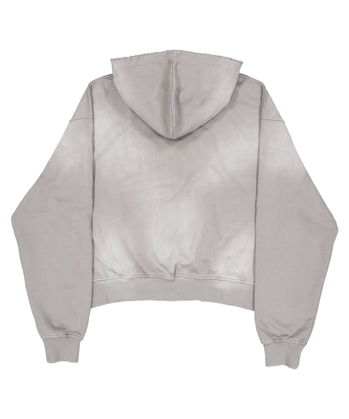 포스센스티브(FORCESENSITIVE) FORCE WASHED HOODIE ZIP-UP CROPFIT GR