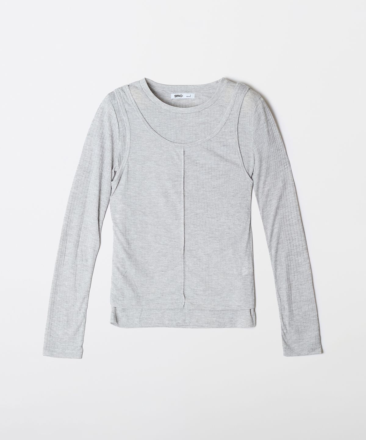 스파오(SPAO) 나시 레이어드 긴팔티_SPLWF49G05