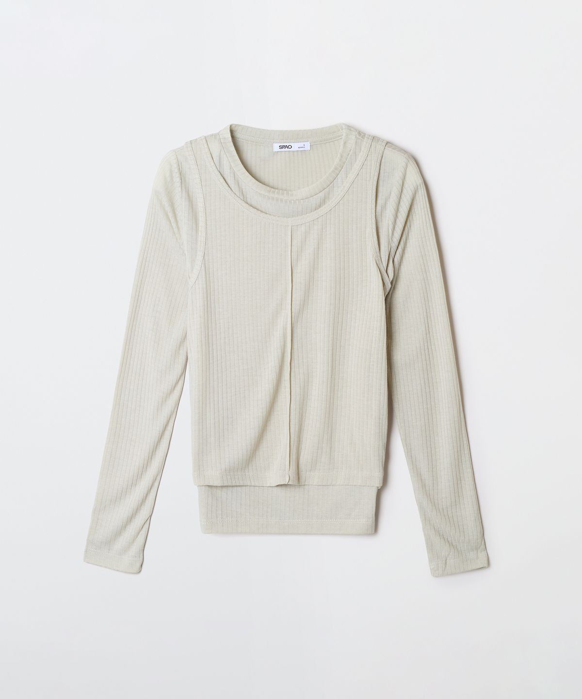 스파오(SPAO) 나시 레이어드 긴팔티_SPLWF49G05