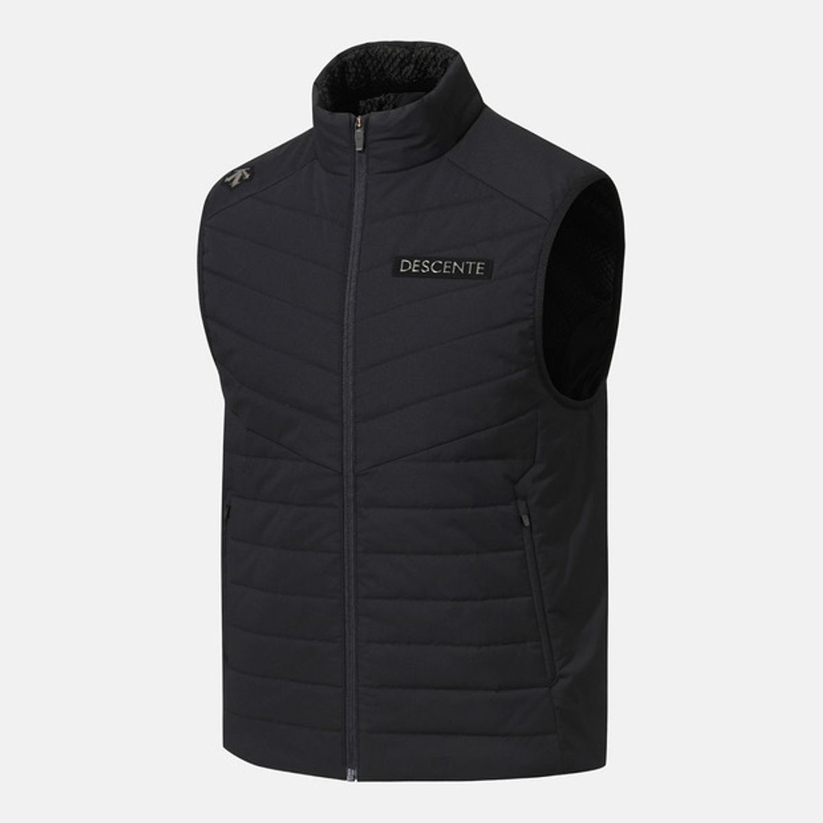 데상트(DESCENTE) 스노우스톰 경량 패딩 베스트 블랙 SQ321SPV96