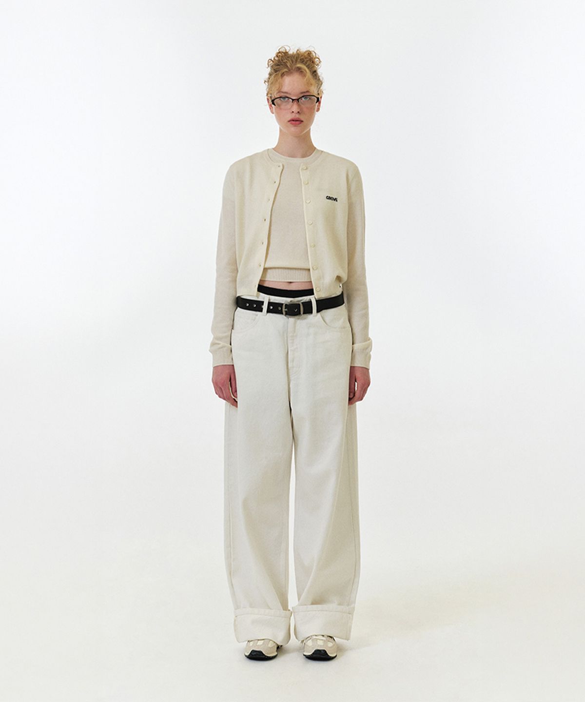 그로브(GROVE) DELLA LEATHER BELT (BLACK)