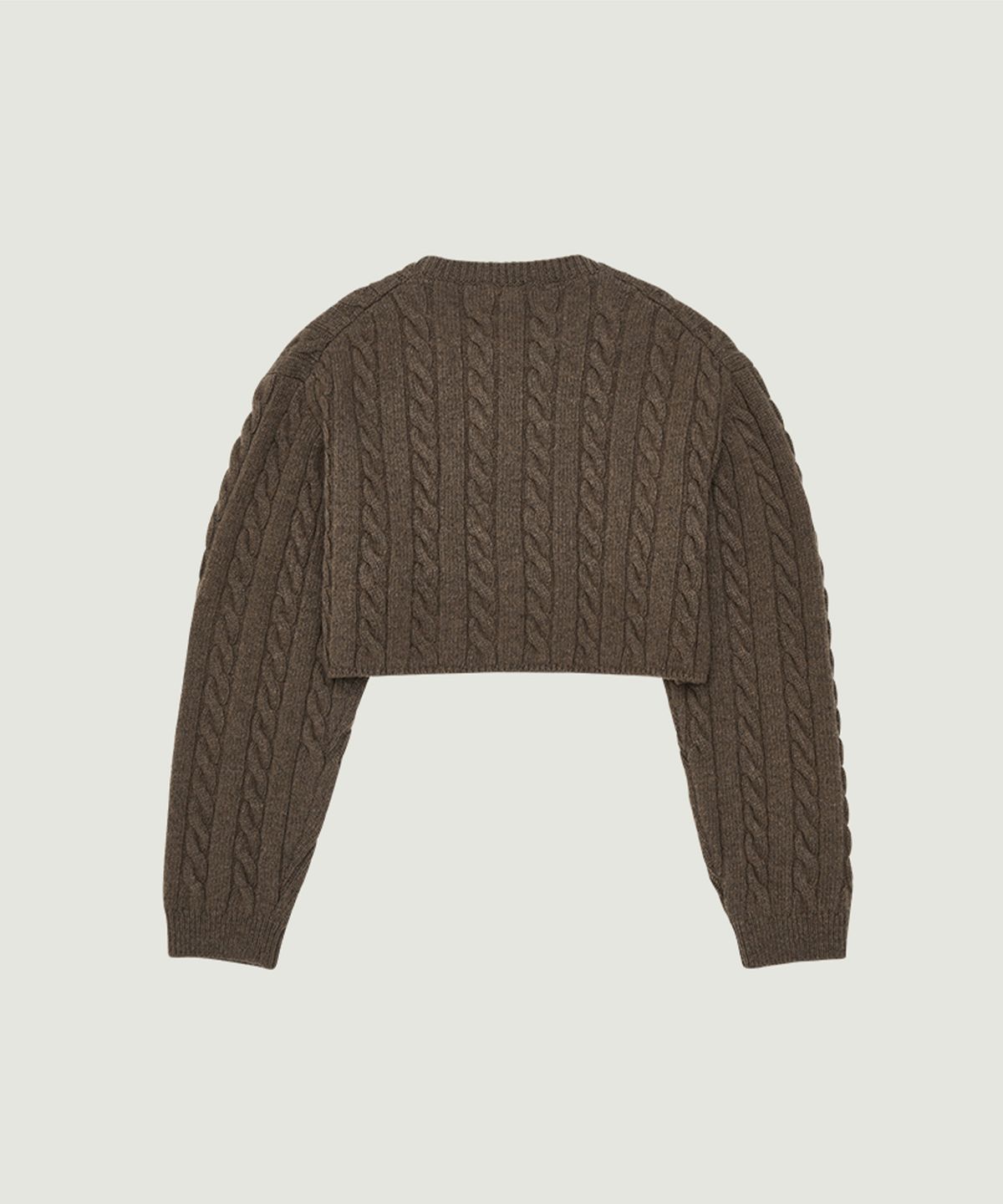 그로브(GROVE) SOPHIE CROP KNIT (BROWN)