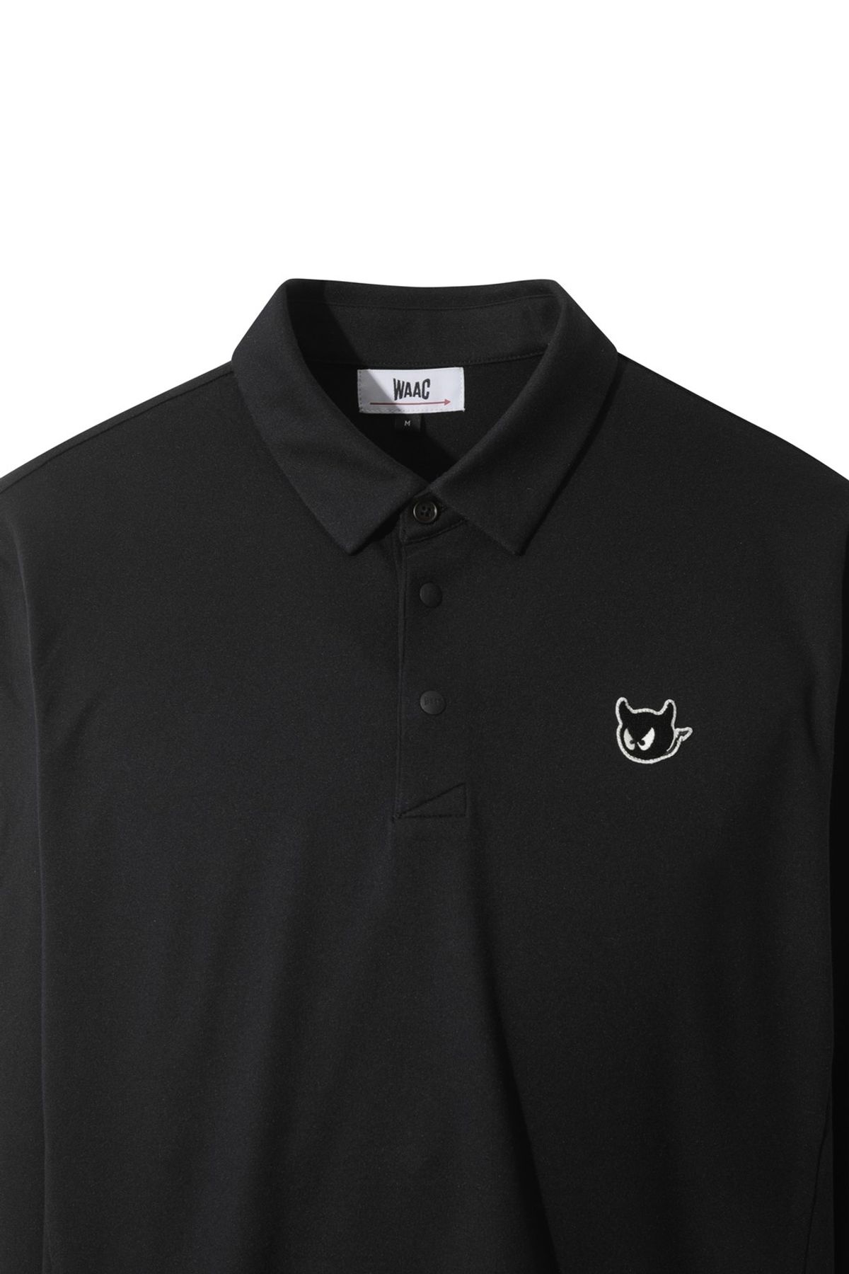왁(WAAC) Men WAACKY Signature Fleece Polo WMTBW25701BKX