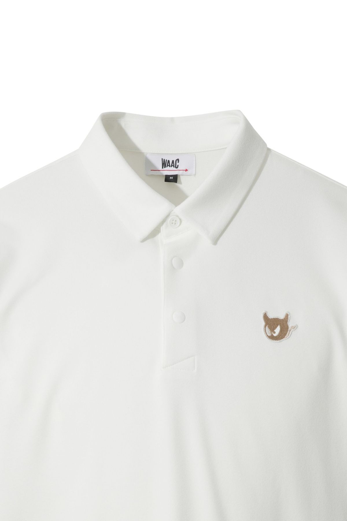 왁(WAAC) Men WAACKY Signature Fleece Polo WMTBW25701IVX