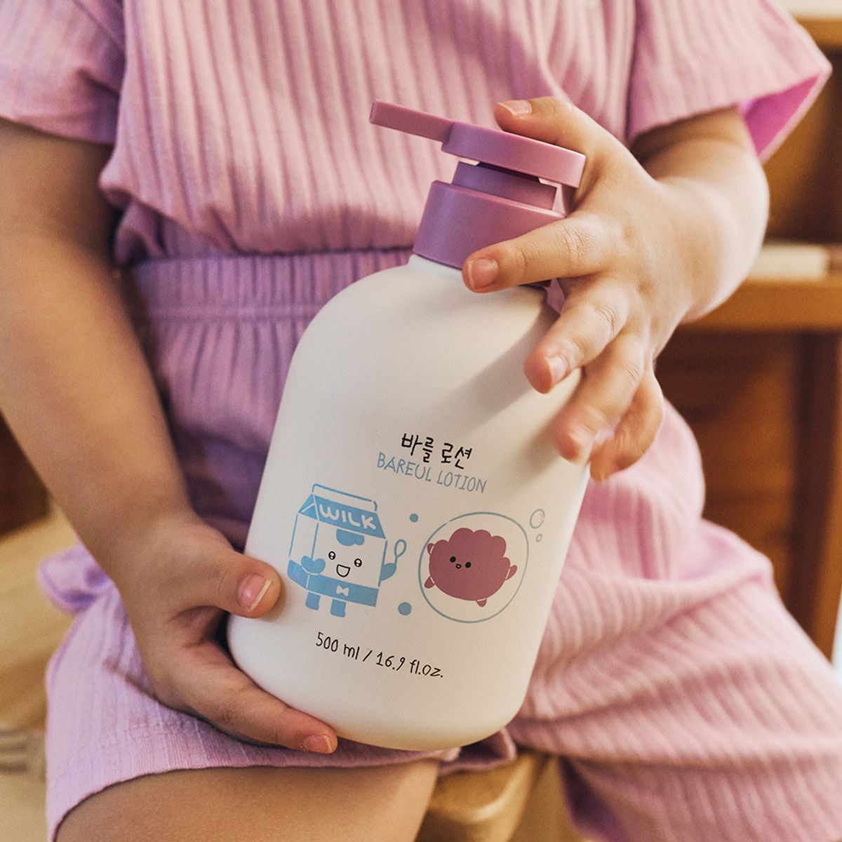 바를(BAREUL) 바를x브레드이발소 아기 로션 대용량 500ml 저자극 유아 신생아 올인원 베이비 바디로션