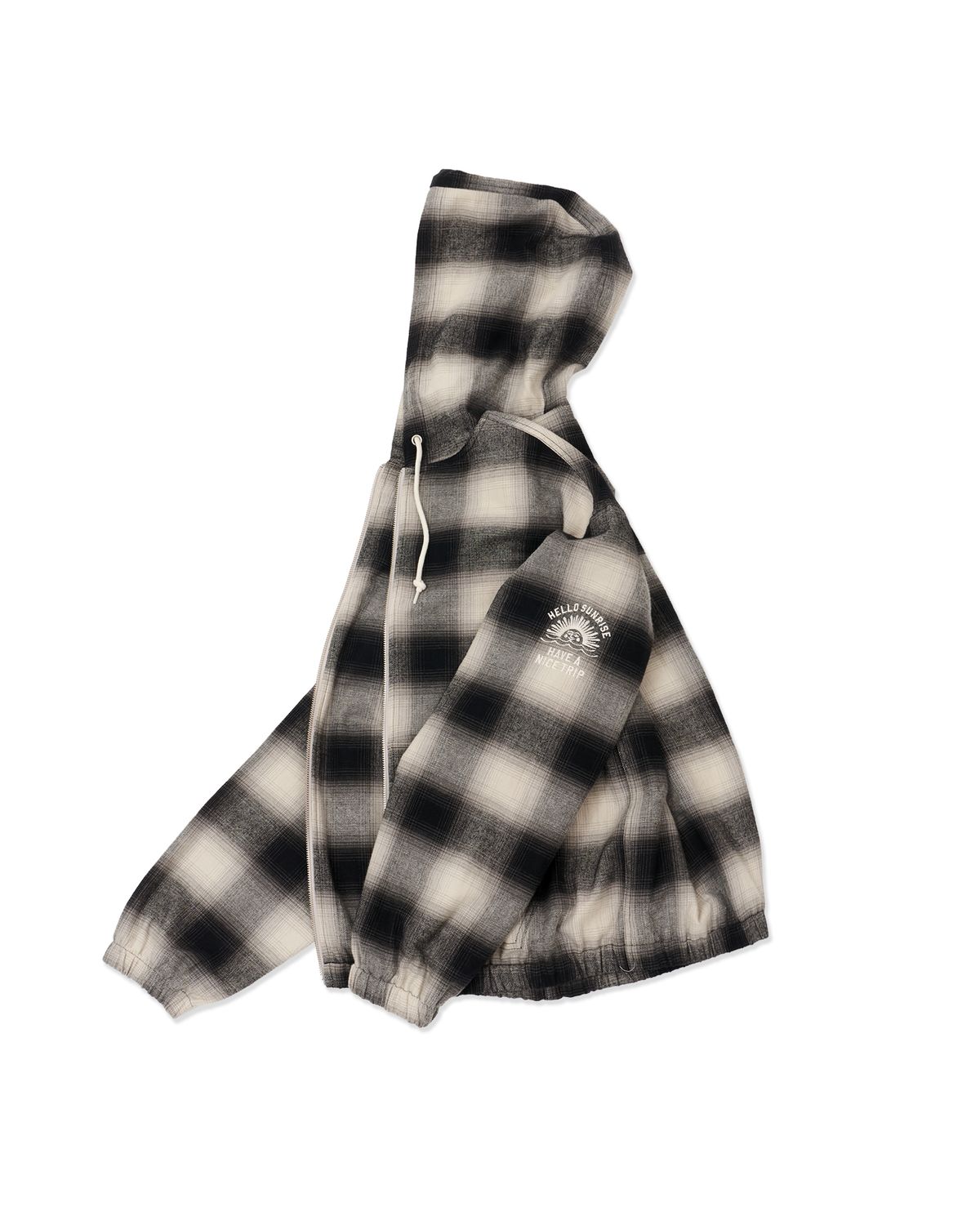 헬로 선라이즈(HELLO SUNRISE) HS Check Hooded JKT_Black