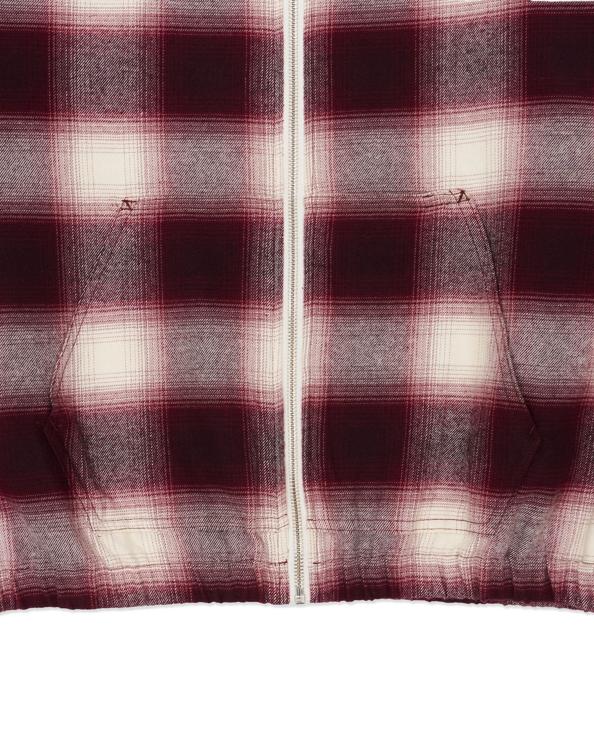 헬로 선라이즈(HELLO SUNRISE) HS Check Hooded JKT_Burgundy