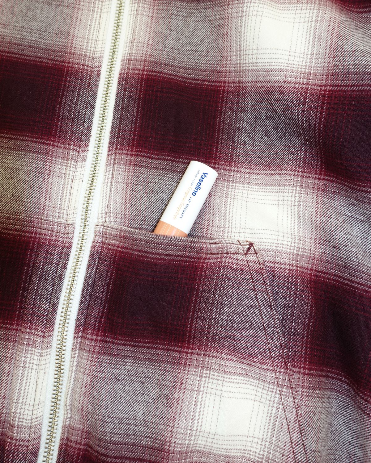 헬로 선라이즈(HELLO SUNRISE) HS Check Hooded JKT_Burgundy