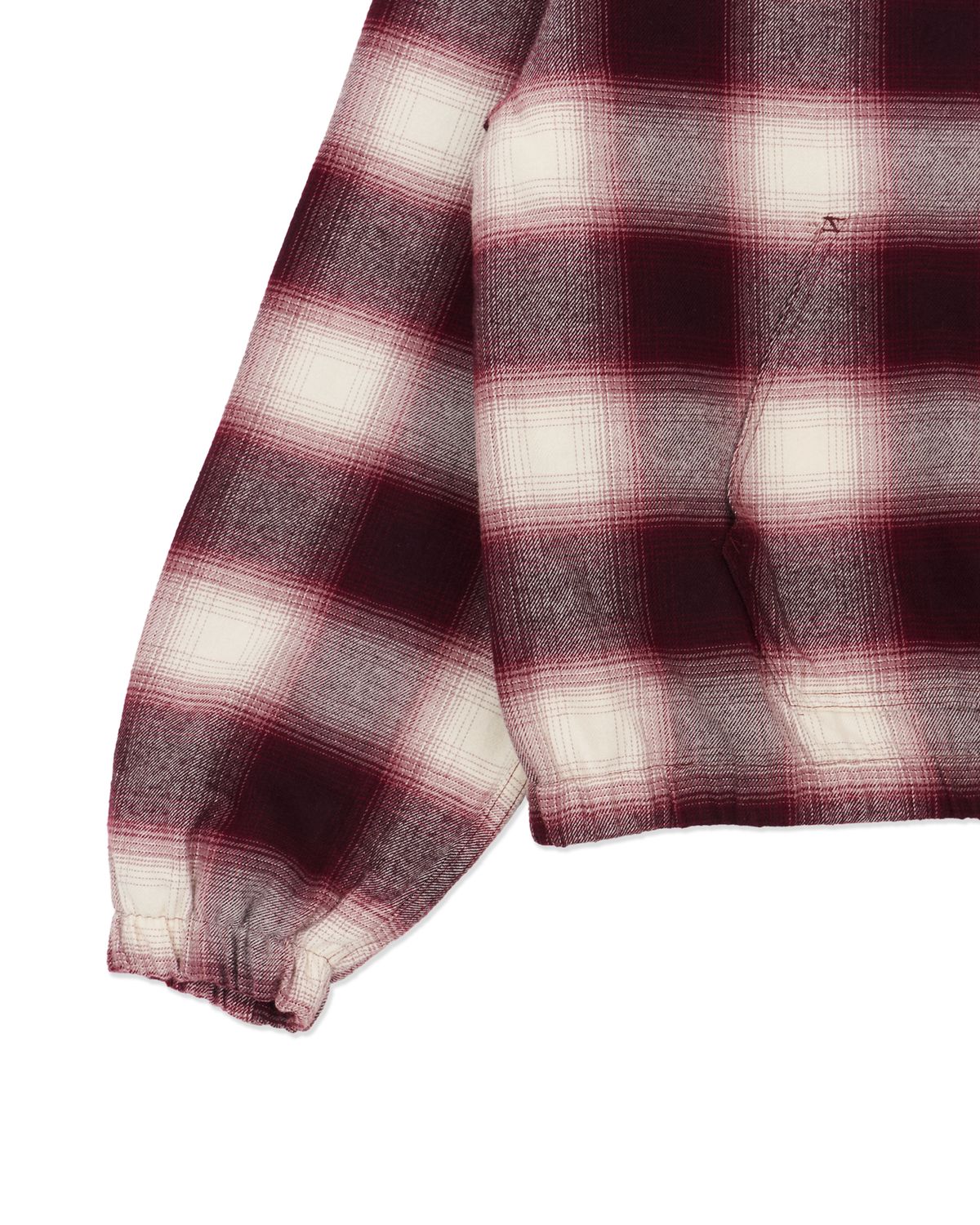 헬로 선라이즈(HELLO SUNRISE) HS Check Hooded JKT_Burgundy