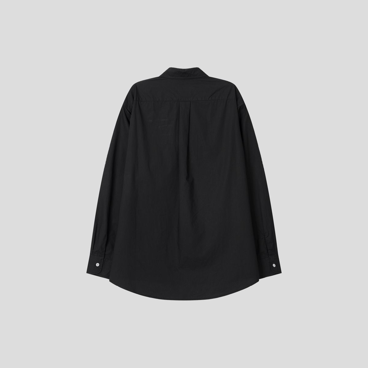 블랙모먼트(BLACK MOMENT) 고밀도 시티보이 레귤러 오버핏 셔츠 [블랙]